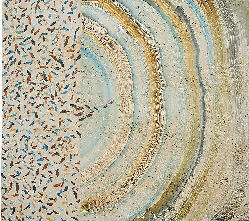 Untitled LK 4  (Acrylic with Embroidery)