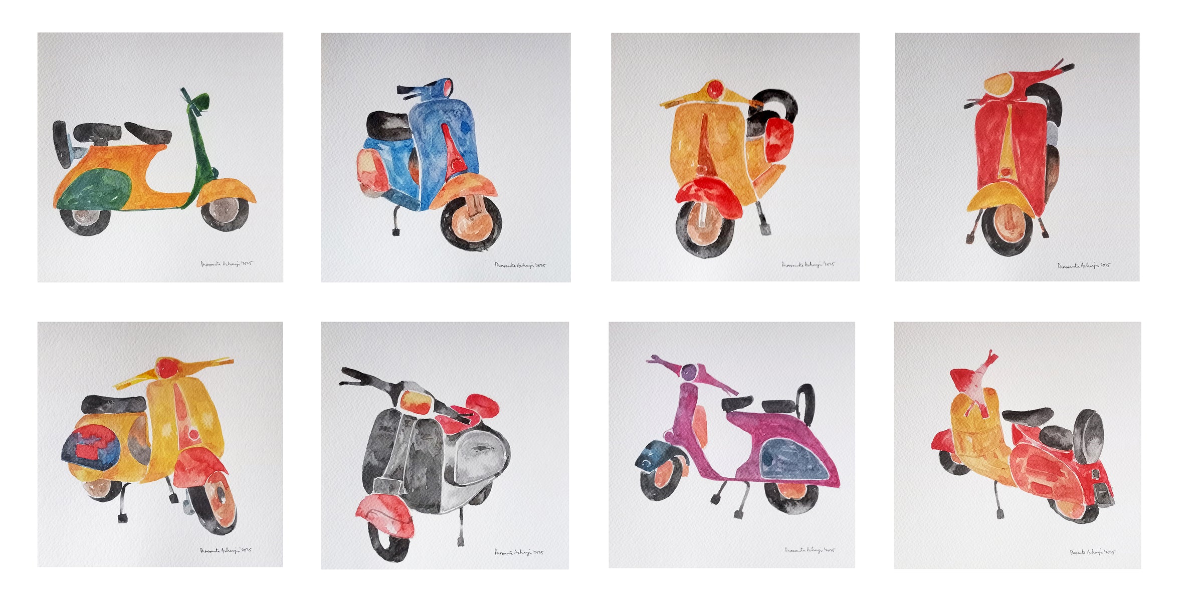 Scooters - Nostalgia (Set of 8 works)