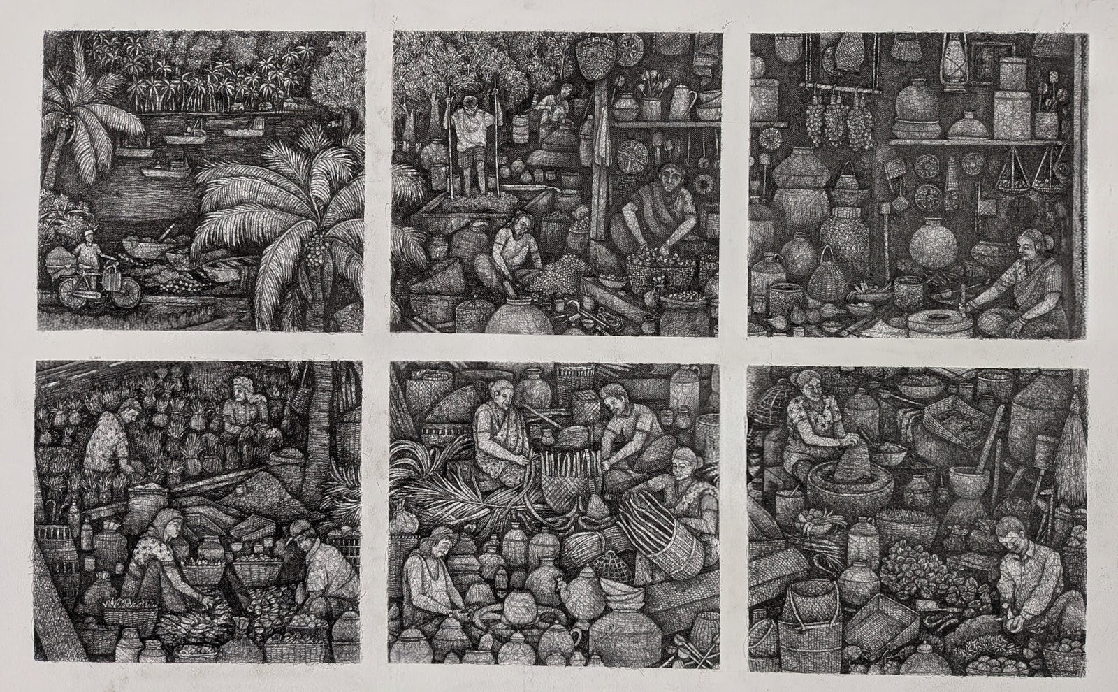 Rhythms of a courtyard
