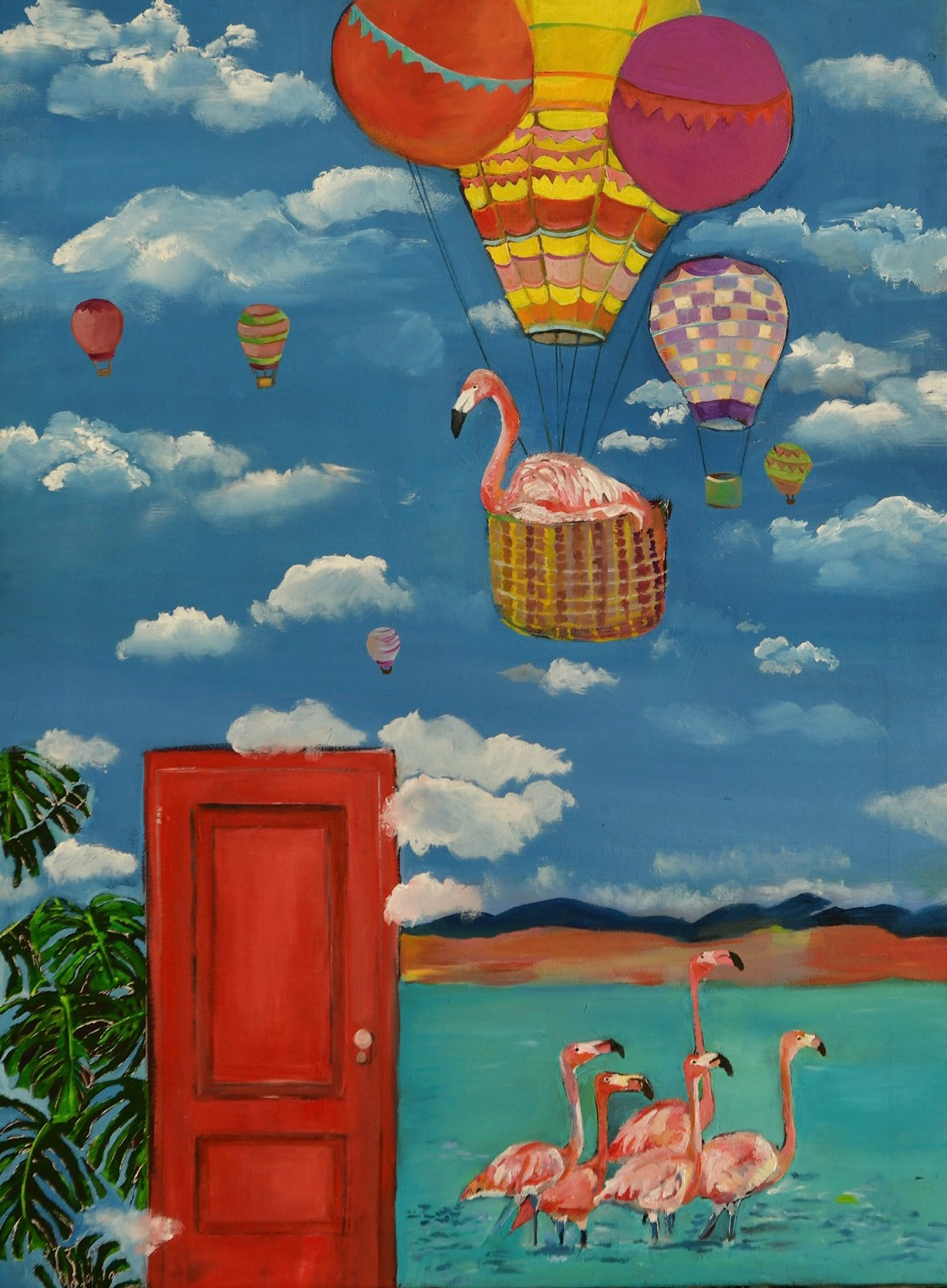 When one door shuts by Anjali Rajkumar | Oil on canvas wall art