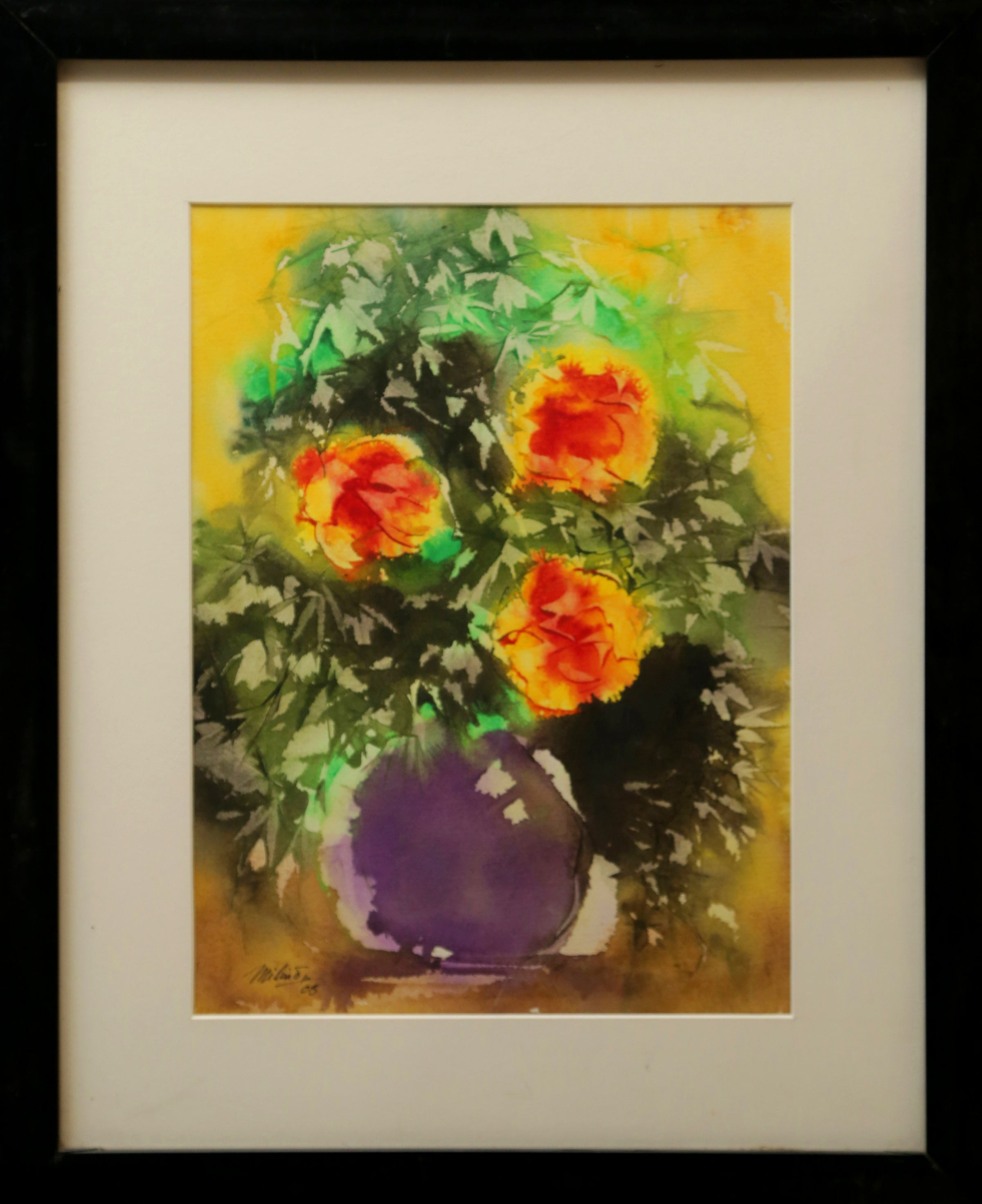 FLOWERS by Milind Nayak | Water colour painting - Wall decor