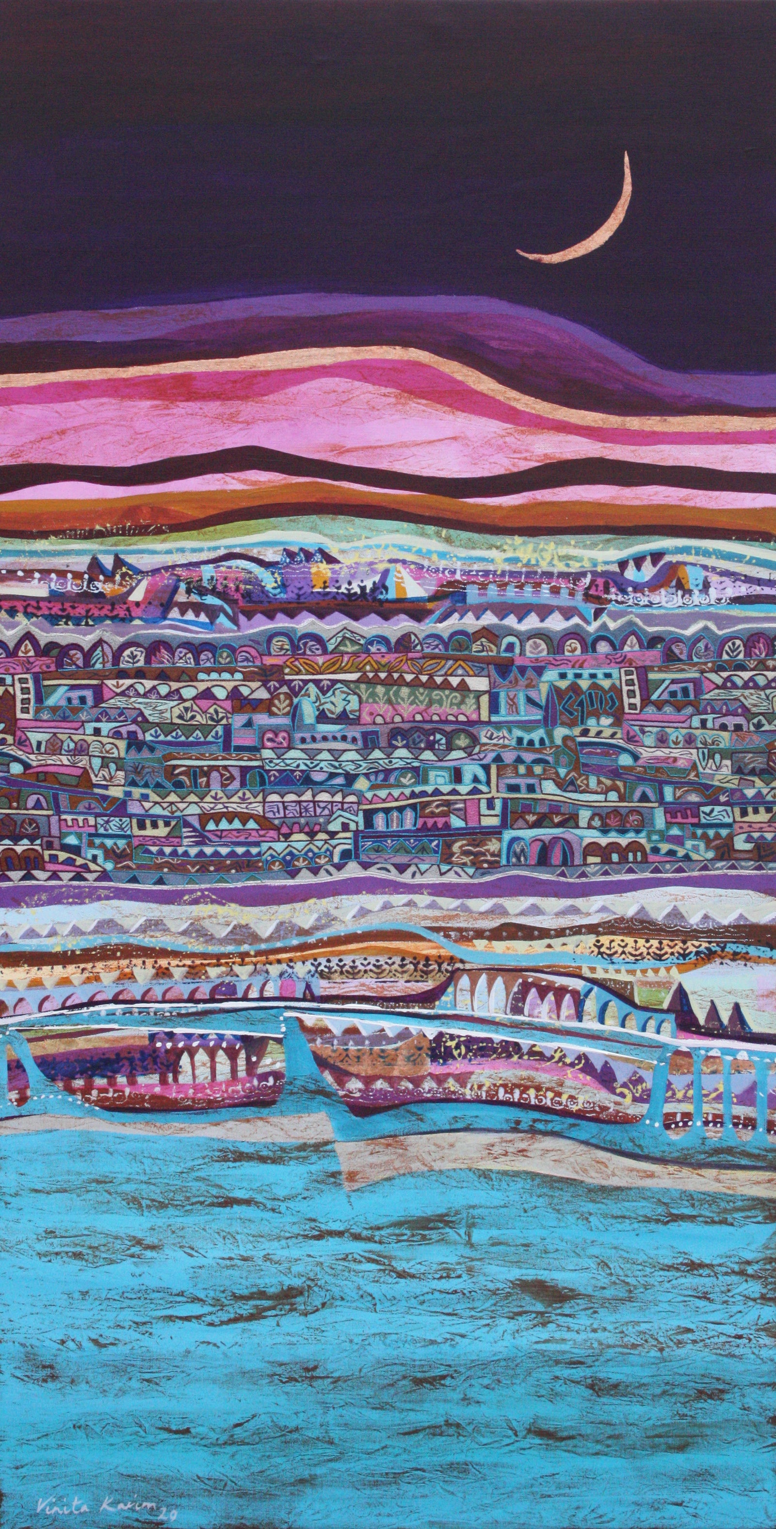 Lighting up my purple sky