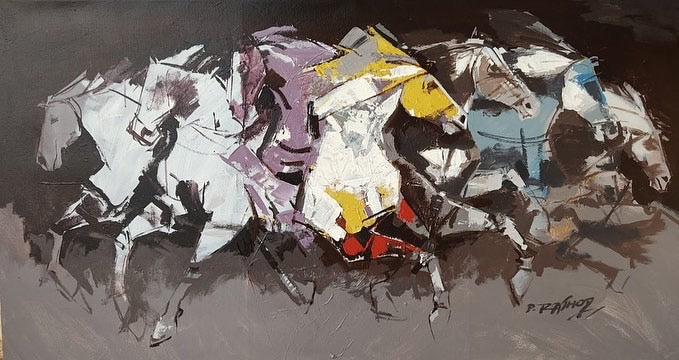 HORSES 22 by P.R Rathod | Home Decor Acrylic artwork on canvas