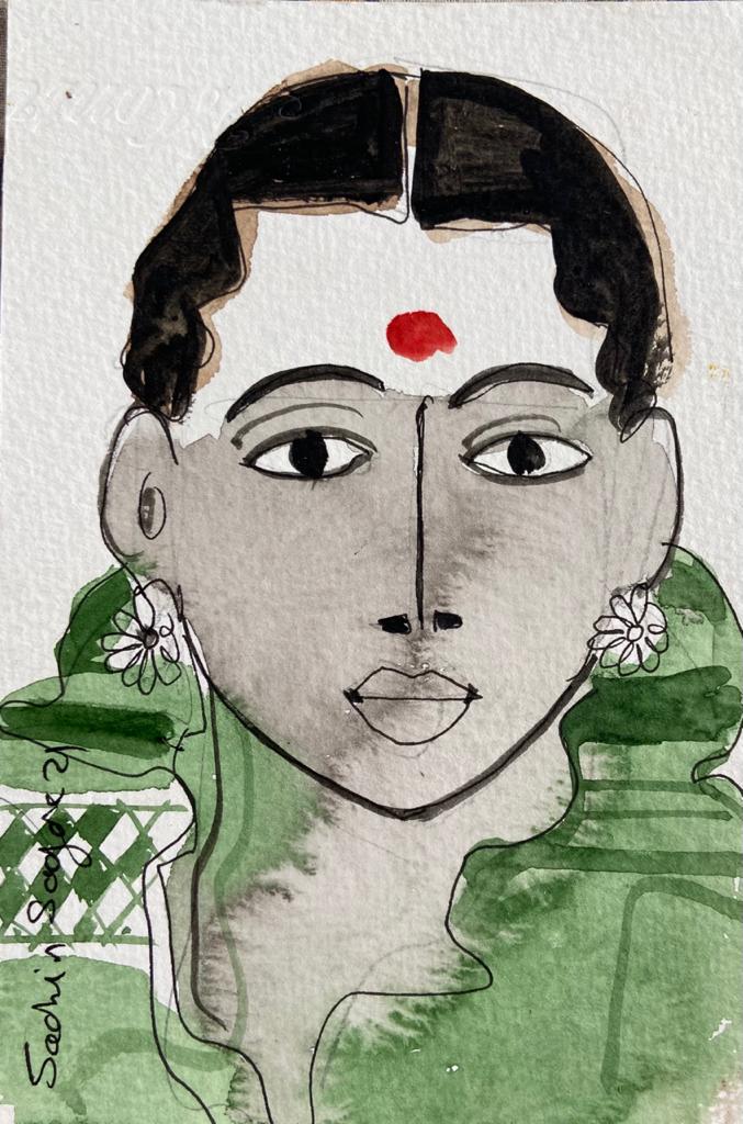 SS COLLECTORS EDITION 5 by Sachin Sagare | Water colour on paper - painting