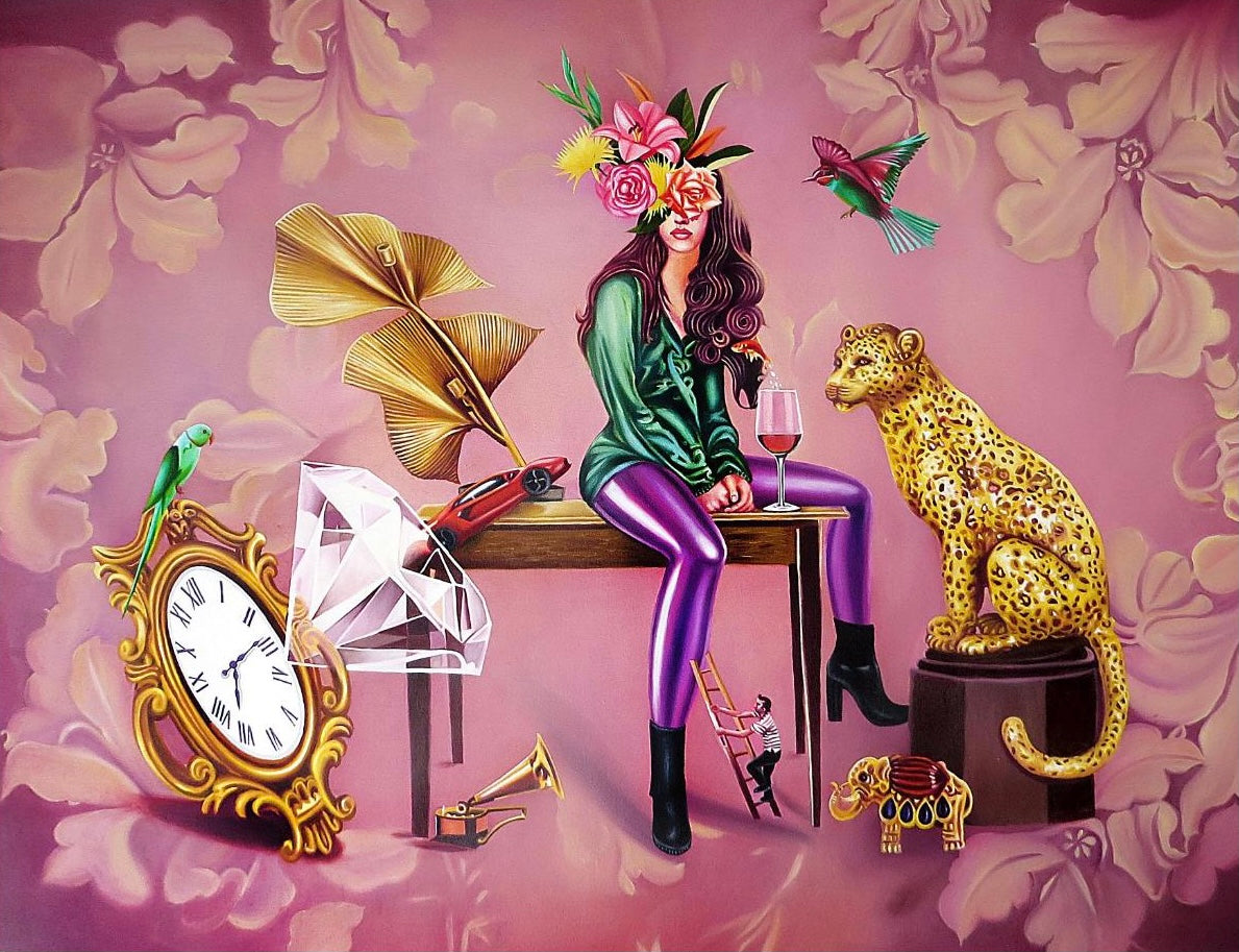 Luxury home decor painting by Suraj Kumar Kashi | Acrylic and Oil artwork on canvas