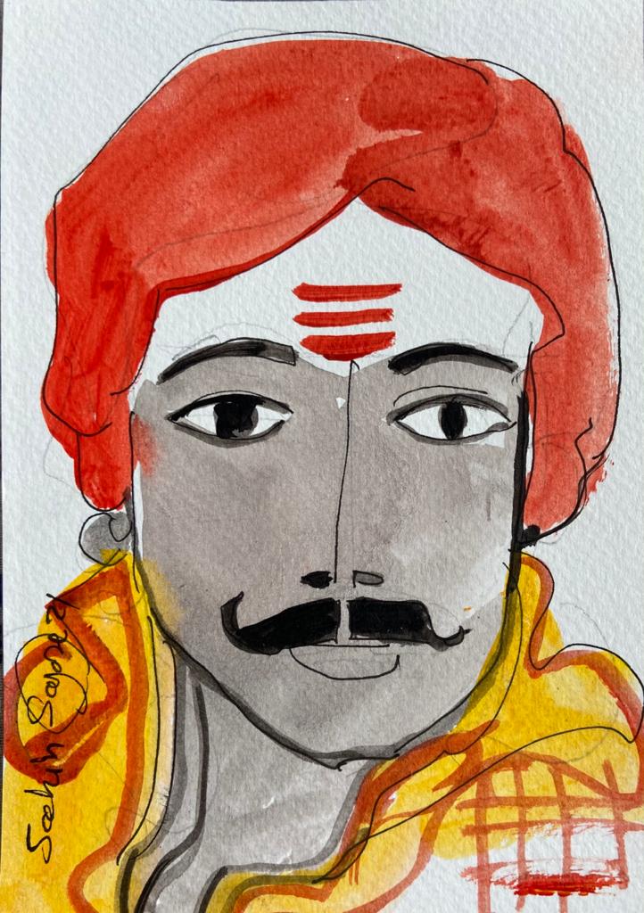 SS COLLECTORS EDITION 2 by Sachin Sagare | Water colour on paper - wall painting