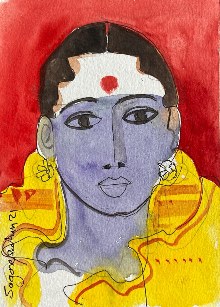 SS COLLECTORS EDITION 4 by Sachin Sagare | Water colour on paper - painting
