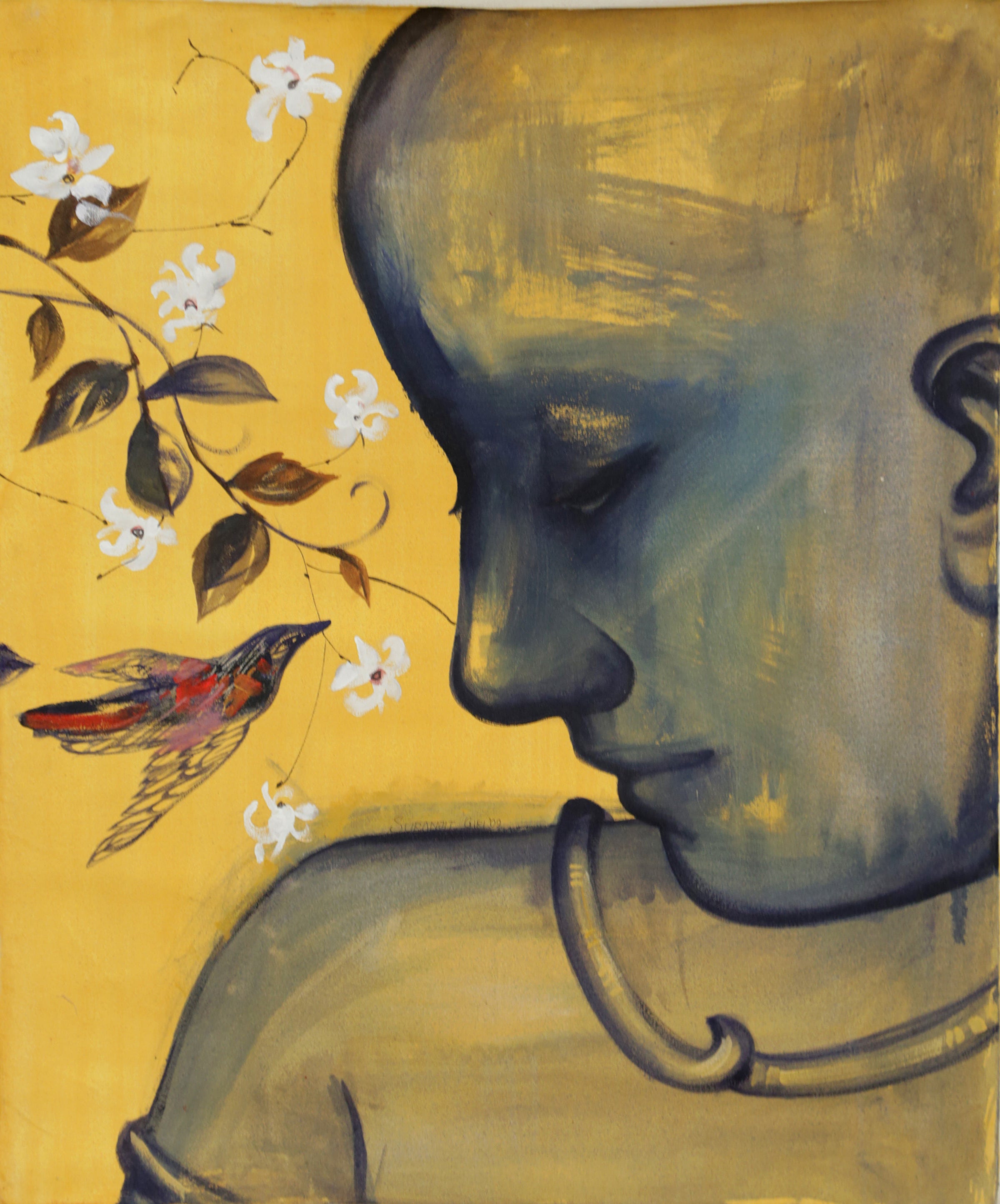 DREAMING by Suranjit Giri | Oil painting on Canvas